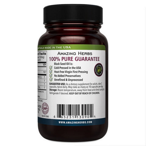 Amazing Herbs, Black Seed, 90 Sftgl