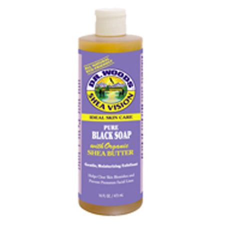 Dr.Woods Products, Black Soap, With Shea Butter, 16 Oz