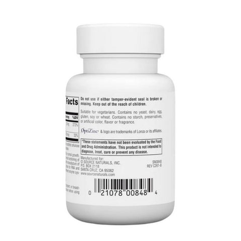 Source Naturals, OptiZinc, 30 Mg, 120 Tabs