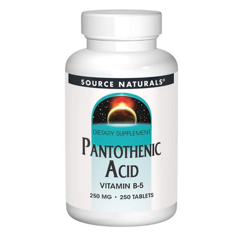 Source Naturals, Pantothenic Acid, 250 mg, 250 Tabs