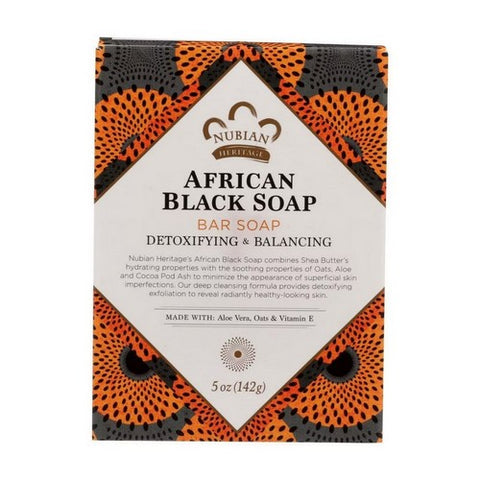 Nubian Heritage, Bar Soap, African Black With Oats, Aloe , 5 Oz
