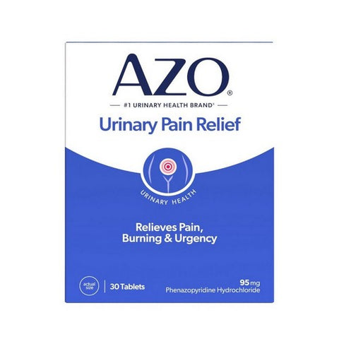 Azo, Azo Standard Urinary Pain Relief, Box Of 30