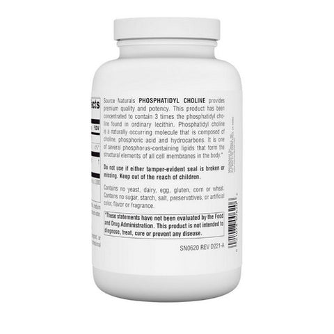 Source Naturals, Phosphatidyl Choline, 420 MG, 180 Softgel