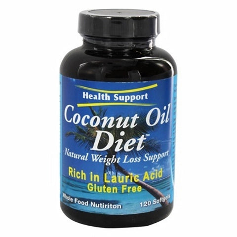 Health Support, Coconut Oil Diet, 120 Cap