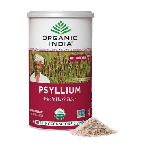 Organic India, Organic Whole Husk Psyllium, Organic, 12 Oz