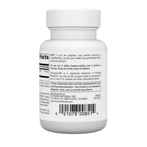 Source Naturals, Pycnogenol, 50 MG, 30 Tabs