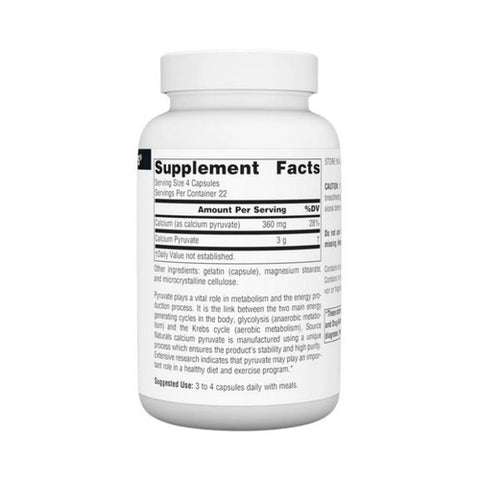 Source Naturals, Pyruvate Power, 750 MG, 90 Caps