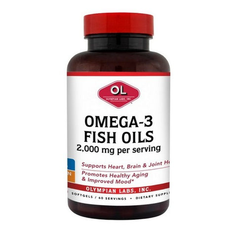 Olympian Labs, Omega 3 Fish Oils, 2000 mg, 120 sg