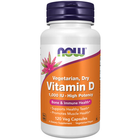 Now Foods, Vitamin D, 1000 IU, 120 Veg Caps