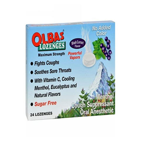 Olbas, Black Currant Lozenges, 24 Lozenges
