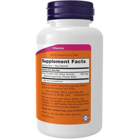Now Foods, Rutin, 450 mg, 100 VCAPS