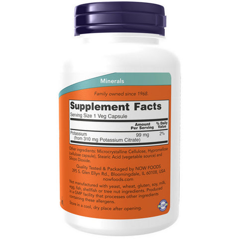 Now Foods, Potassium Citrate, 99 mg, 180 Caps
