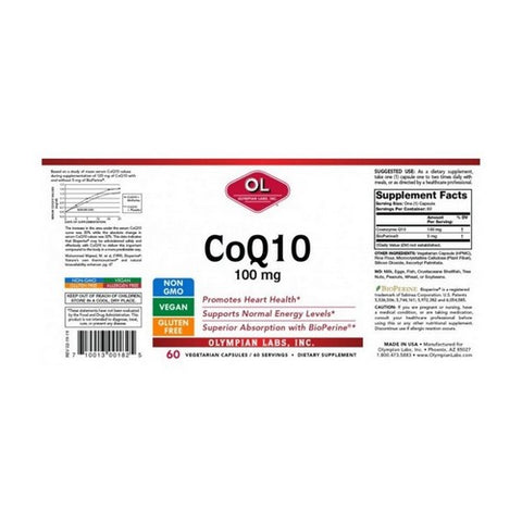 Olympian Labs, Coq 10, 100 mg, 60 Caps