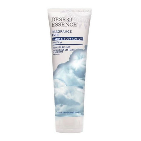 Desert Essence, Fragrance Free Hand and Body Lotion, 8 Oz