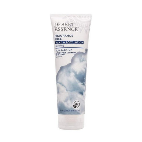 Desert Essence, Fragrance Free Hand and Body Lotion, 8 Oz
