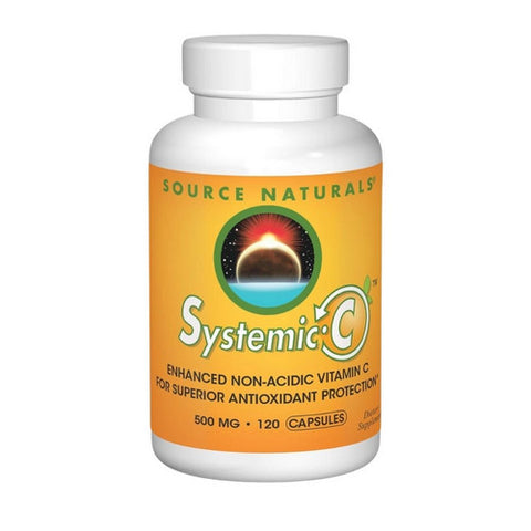 Source Naturals, Systemic C Capsules, 500mg, 120 Caps