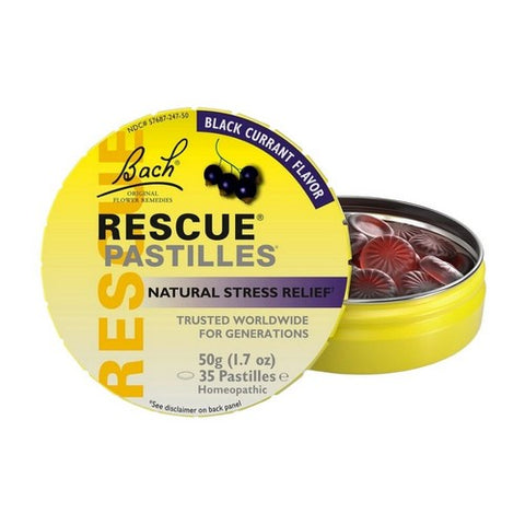 Bach, Rescue Remedy Pastilles, Black Currant 50 gm