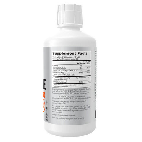 Now Foods, L-Carnitine, Liquid 32 Oz