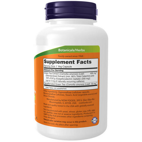 Now Foods, EGCg Green Tea Extract, 400 mg, 180 Vcaps
