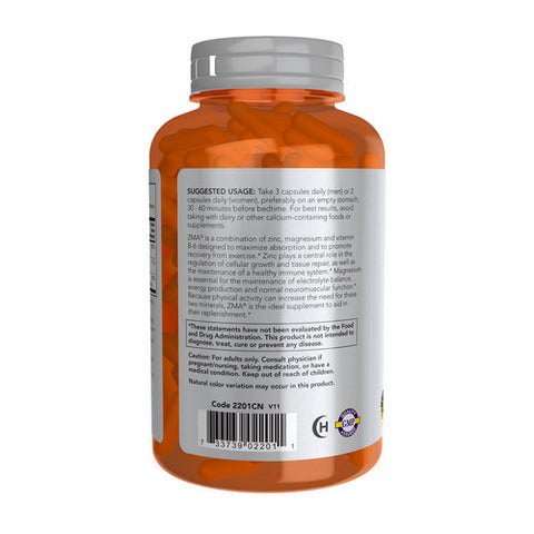Now Foods, ZMA, 800 Mg 180 Caps