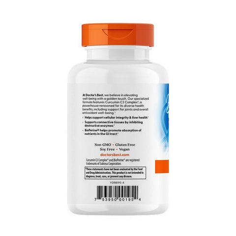 Doctors Best, High Absorption Curcumin, 1000 mg, 120 Tabs