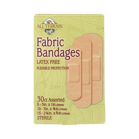 All Terrain, Fabric Bandages - Assorted, 30 Pc