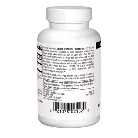 Source Naturals, Ultra Gymnema Sylvestre, 550  Mg, 60 tabs