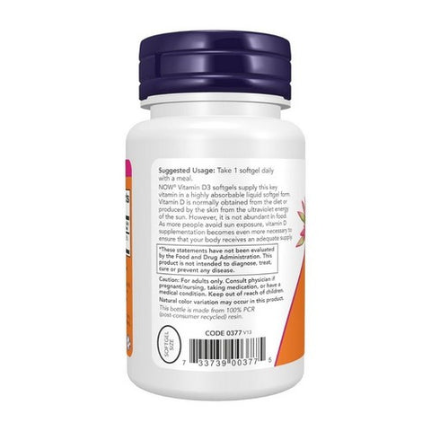 Now Foods, Vitamin D-3, 2000 IU, 240 Softgels
