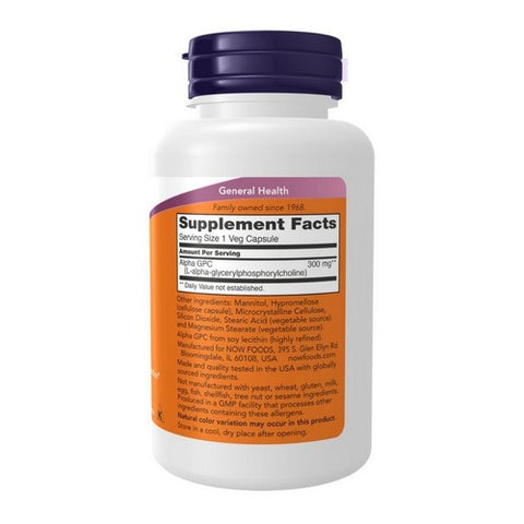 Now Foods, Alpha GPC, 300 Mg, 60 Vcaps
