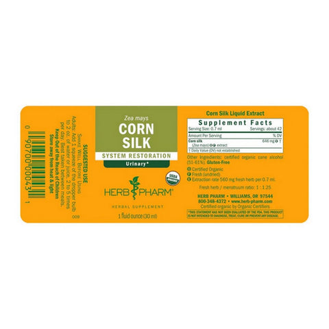Herb Pharm, Corn Silk Extract, 1 OZ