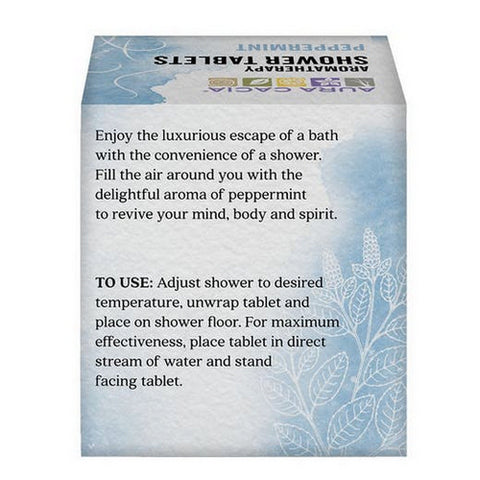 Aura Cacia, Shower Tablets, Peppermint, 3 Tablets