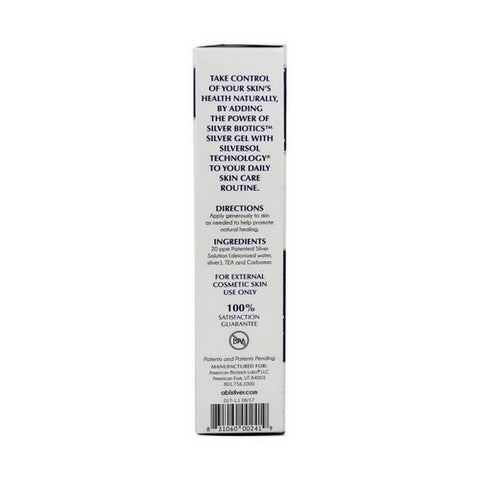 Silver Biotics (American Biotech Labs), Silver Gel, 1.5 OZ