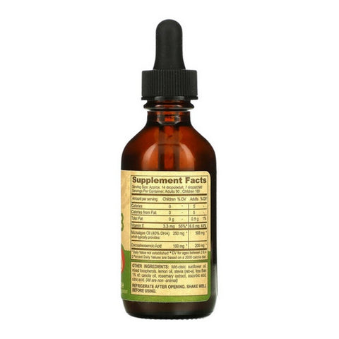 Deva Vegan Vitamins, Vegan Omega -3 DHA Liquid, Lemon, 2 Oz