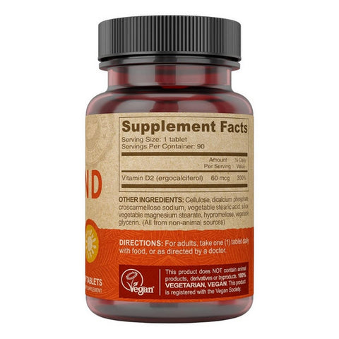 Deva Vegan Vitamins, Vegan Vitamin D, 800 IU, 90 Tabs