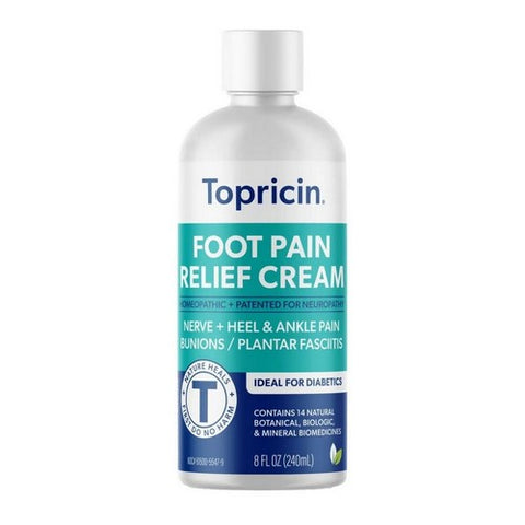 Topricin, Topricin Foot Therapy Cream, 8 OZ