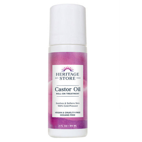 Heritage Store, Castor Oil Roll-On, 3 OZ