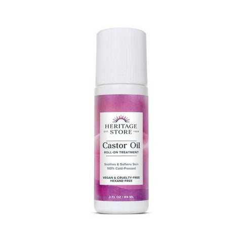 Heritage Store, Castor Oil Roll-On, 3 OZ