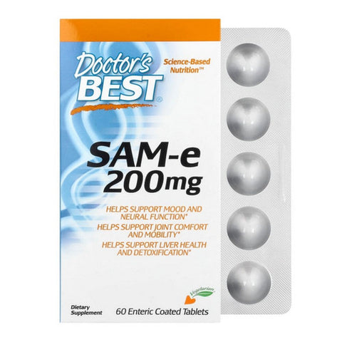 Doctors Best, SAM-e, 200 mg, 60 Tabs