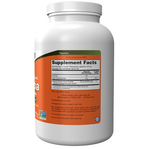 Now Foods, Acacia Fiber Organic Powder, 12 oz
