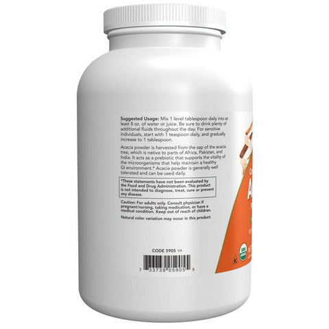 Now Foods, Acacia Fiber Organic Powder, 12 oz