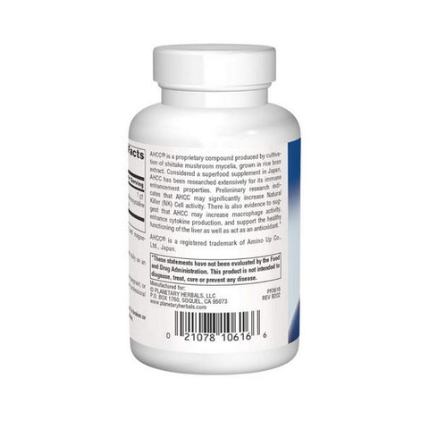 Planetary Herbals, AHCC Capsules, 500 mg, 60 Caps