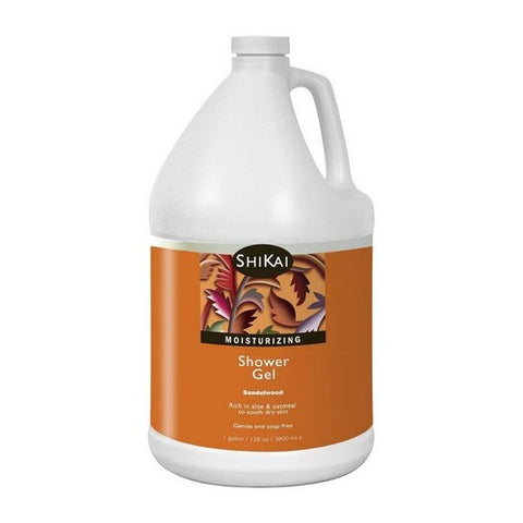 Shikai, Moisturizing Shower Gel, Sandalwood Amber 1 gal