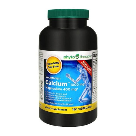 Phyto Therapy, Vegetable Calcium with Magnesium, 180 VCaps