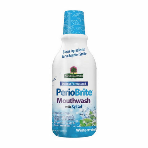 Nature's Answer, Periowash Alcohol-free Mouthwash, Wintermint 16 oz