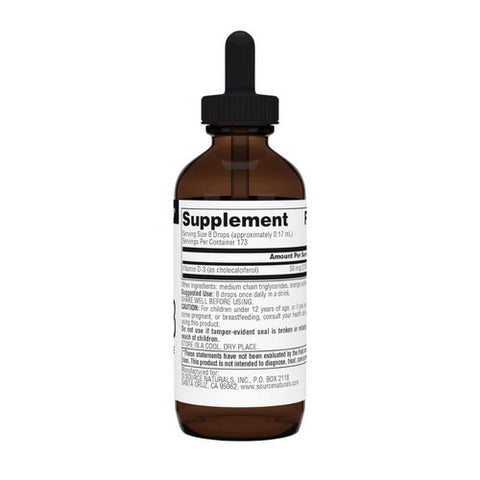 Source Naturals, Vitamin D-3 Liquid, 1 fl oz
