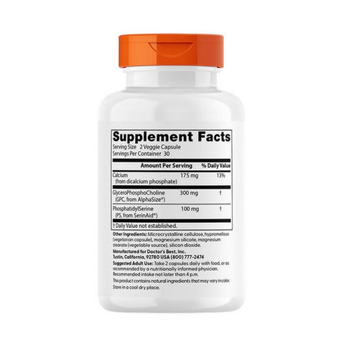 Doctors Best, Natural Brain Enhancers, 60 Veggie Caps