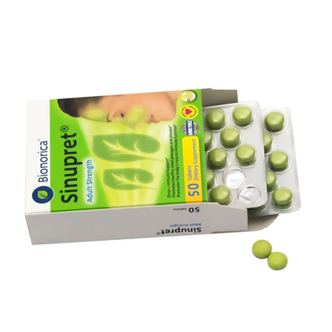 Bionorica, Sinupret Adult Strength, 50 Tabs
