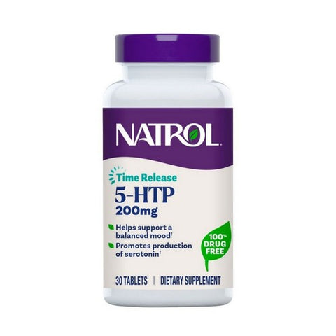 Natrol, 5-HTP Mood And Stress Time Release, 200 Mg, 30 Tabs