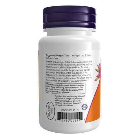 Now Foods, Vitamin E, 200 IU, 100 Softgels