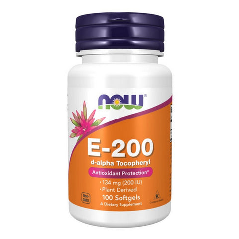 Now Foods, Vitamin E, 200 IU, 100 Softgels
